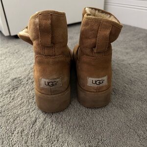 UGG Tan and Cream Shearling Boots